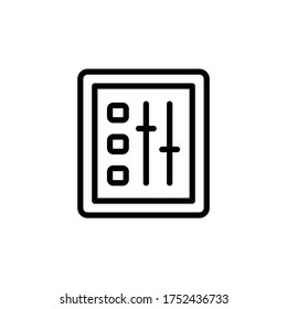 Control, manufacturing icon. Simple line, outline vector elements of production icons for ui and ux, website or mobile application