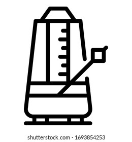 Control metronome icon. Outline control metronome vector icon for web design isolated on white background