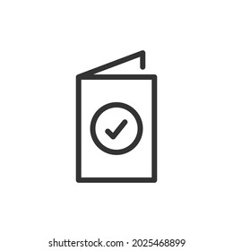 Control minimal line icon. Web stroke symbol design. Control sign isolated on a white background. Premium line icon.