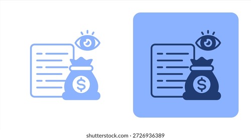 Control mixto Color de dos tonos e ilustración de icono de fondo contrastante