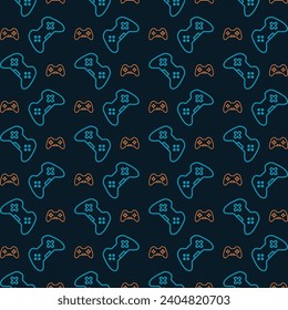 Control Pad trendy abstract pattern repeating vector illustration background