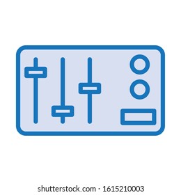 control panel audio isolated icon vector illustration design