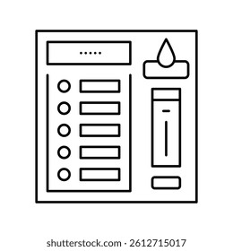 control panel car wash line icon vector. control panel car wash sign. isolated contour symbol black illustration