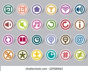 Control Panel Color Icon Label