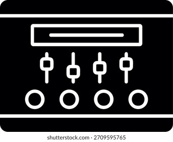 Diseño de icono de estilo de glifo del panel de control