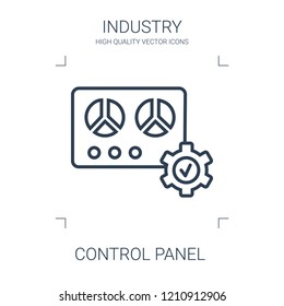 control panel icon. high quality line control panel icon on white background. from industry collection flat trendy vector control panel symbol. use for web and mobile