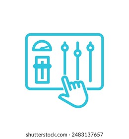Control panel icon. Isolated on white background.