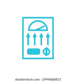 Control panel icon. Isolated on white background. 
