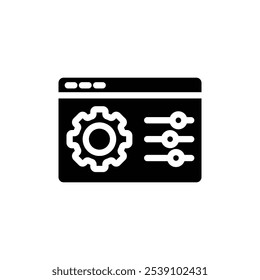 Contorno del Vector del conjunto de signos del logotipo del panel de control
