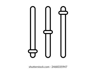 Icono del panel de control. ícono relacionado con la configuración y el ajuste. adecuado para Sitio web, App, interfaces de usuario, imprimible, etc. estilo de ícono de línea. diseño de Vector simple editable