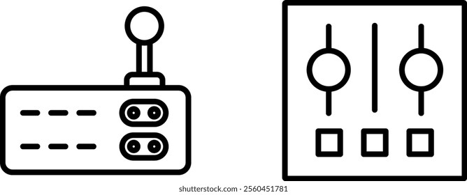 "Control Panel Icon - Symbol of Settings, Management, and Technology"