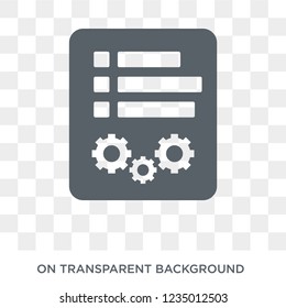 Control panel icon. Trendy flat vector Control panel icon on transparent background from smart home collection. 