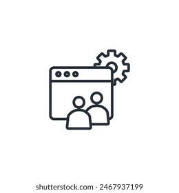 control panel icon. vector.Editable stroke.linear style sign for use web design,logo.Symbol illustration.