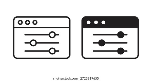 Symbole im Bedienfeld Symbol, Logo-Abbildung. Symbolkonzept für das Webdesign