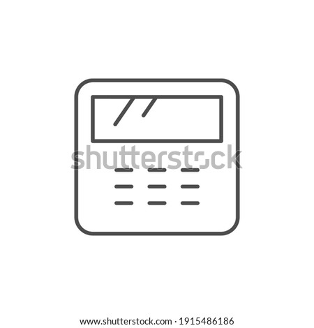 Control panel line outline icon