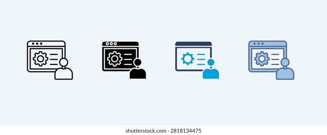 Control Panel Multiple Icon Illustration Vector