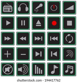 Control Panel Music Icons