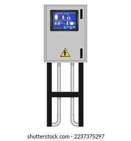 Control Panel. Production control panel and control of computer devices. Touchpad. Vector graphics