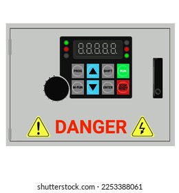 Control Panel. Production control panel and control of computer devices. Touchpad. Vector graphics	
