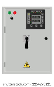 Control Panel. Production control panel and control of computer devices. Touchpad. Vector graphics	