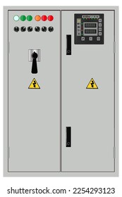 Control Panel. Production control panel and control of computer devices. Touchpad. Vector graphics	