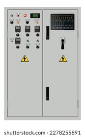 Control Panel. Production control panel and control of computer devices. Touchpad. Vector graphics	
