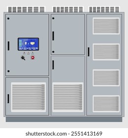 Painel de controle. Painel de controle de produção e controle de dispositivos de computador. Touch pad. Gráficos vetoriais	