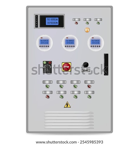 Control Panel. Production control panel and control of computer devices. Touchpad. Vector graphics	
