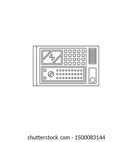 control panel production icon. Element of production for mobile concept and web apps icon. Outline, thin line icon for website design and development, app development