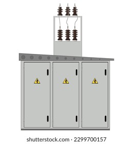 Control Panel. Production control panel. Vector graphics