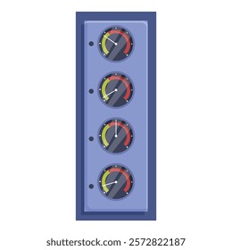 Control panel is showing key performance indicators with color scales