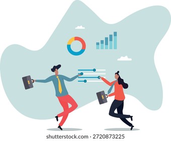 Painel de controle ou controle deslizante para otimização de campanha de marketing, SEO ou personalização de serviços on-line, sobre um homem e sua vida.