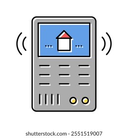 control panel smart home color icon vector. control panel smart home sign. isolated symbol illustration