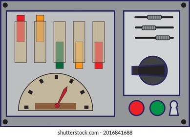 The Control Panel with switches.