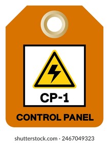 Control Panel Tag Label Symbol Sign, Vector Illustration, Isolate On White Background. EPS10
