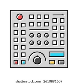 control panel tool work color icon vector. control panel tool work sign. isolated symbol illustration