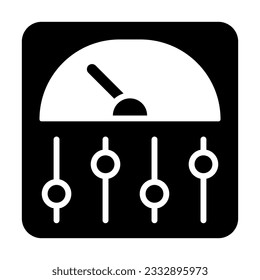 Control Panel Vector Glyph Icon For Personal And Commercial Use.
