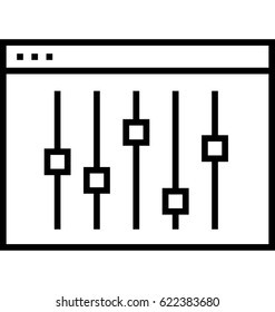 Control Panel Vector Icon