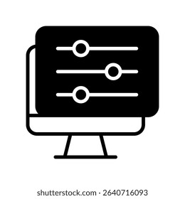 Control Panel Vector for Web Hosting Dashboard. Server management interface concept, hosting admin tools illustration