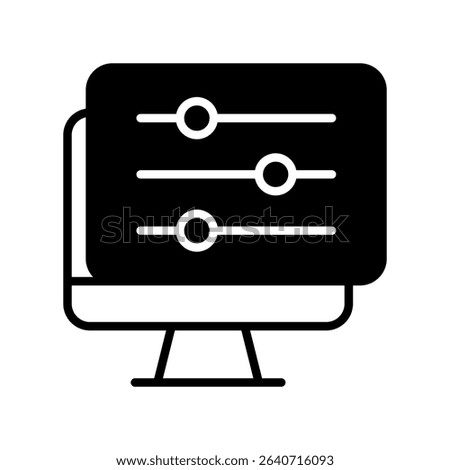 Control Panel Vector for Web Hosting Dashboard. Server management interface concept, hosting admin tools illustration