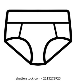 Control Panties Flat Icon Isolated On White Background