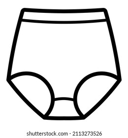 Control Panties Flat Icon Isolated On White Background