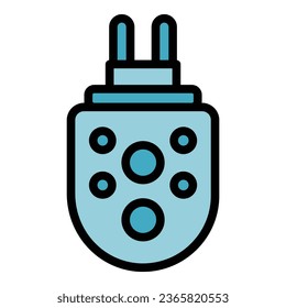 Control pest gel plug icon outline vector. Bite insect. Anti insect color flat