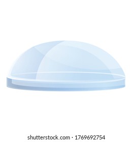 Control protective glass icon. Cartoon of control protective glass vector icon for web design isolated on white background