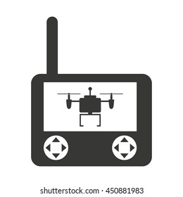 control remote drone  isolated icon design, vector illustration  graphic 