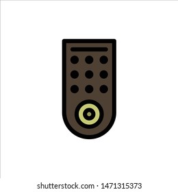 Control, Remote, TV  Flat Color Icon. Vector icon banner Template. Vector Icon Template background