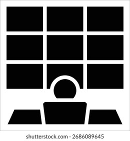 Control Room Icon Element For Design