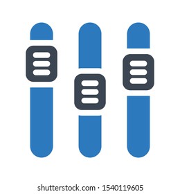 control slider vector glyph color  icon