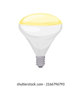 control de la caricatura de la bombilla inteligente. control del signo de la lámpara de luz inteligente. ilustración vectorial de símbolo aislado