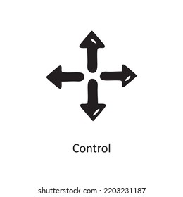 Control  Solid Icon Design illustration. Media Control Symbol on White background EPS 10 File
